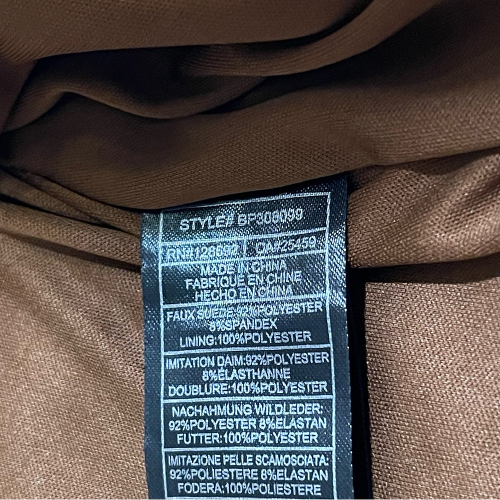 Steve Madden Milo‎ Micro Suede Brown Midi Dress - Picture 14 of 16